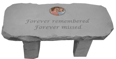 Forever Remembered Porcelain Bench